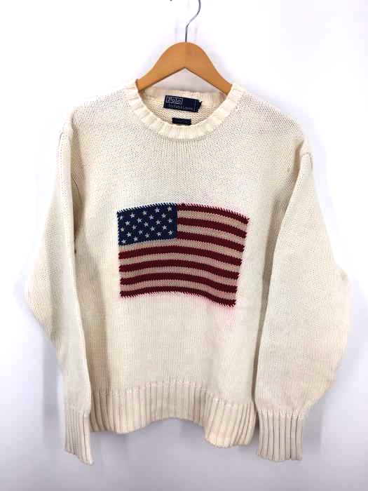 Polo by RALPH LAUREN(ポロバイラルフローレン) 星条旗 コットンニット メンズ トップス