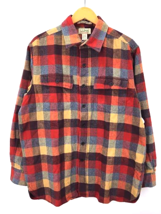 L.L.Bean（エルエルビーン） TRADITONAL FIT チェックヘビーネルシャツ メンズ トップス