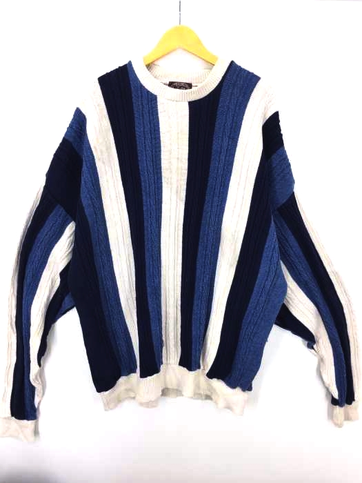 USED古着（ユーズドフルギ） USA製 VICTORIA DRY GOODS ビッグサイズコットン ケーブルニット メンズ トップス