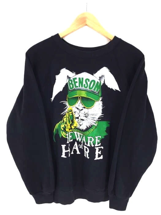 Hanes(ヘインズ) USA製 The Benson Bunnies ラグランスウェット メンズ トップス