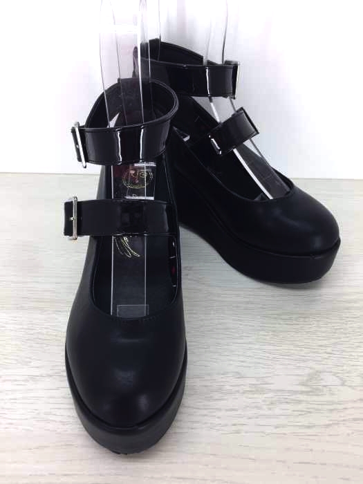 YOSUKE(ヨースケ) 厚底ダブルストラップパンプス レディース シューズ
