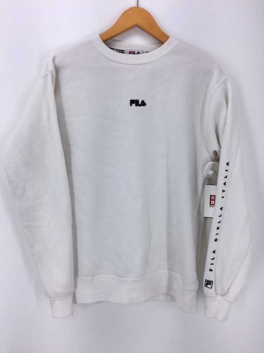 FILA× WEGO(フィラ ウィーゴー) 別注ミニマルロゴ刺繍プルオーバー レディース トップス