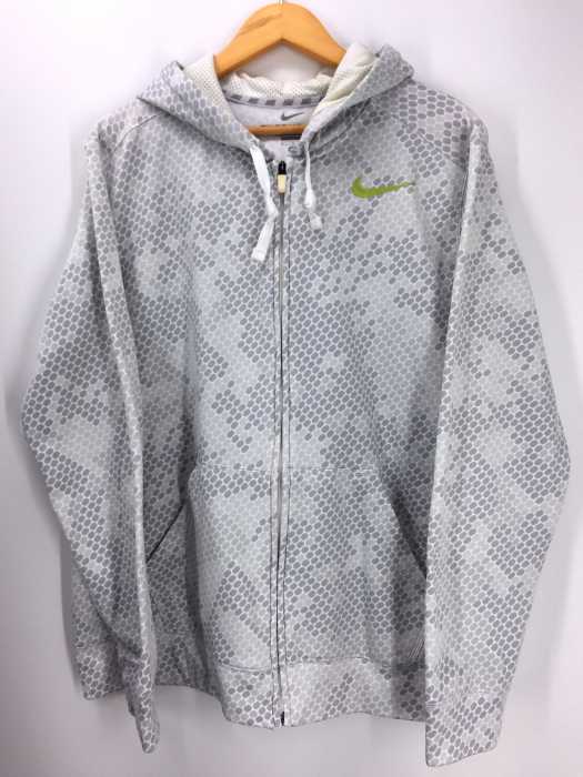 NIKE (ナイキ) 総柄ジップアップパーカー メンズ トップス