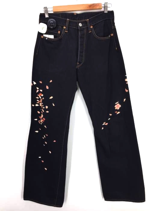 Yohji Yamamoto POUR HOMME（ヨウジヤマモトプールオム） 桜 抜染 デニムパンツ メンズ パンツ