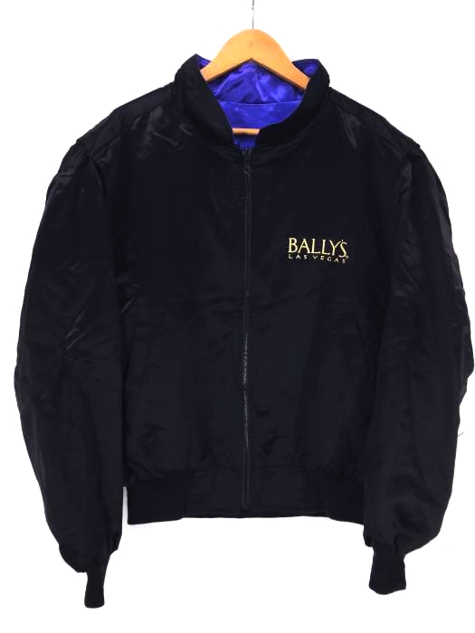 USED古着（ユーズドフルギ） BALLYS LAS VEGAS USA製 リバーシブルサテンジャケット メンズ アウター