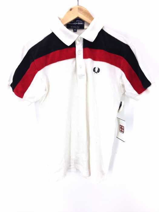 COMME des GARCONS SHIRT×FREDPERRY(コムデギャルソンシャツフレッドペリー) ロゴ刺繍デザインポロシャツ メンズ トップス