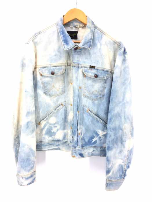 Wrangler (ラングラー) 70S 黒タグ USA製 ジップアップデニムジャケット MACHINE WASHABLE メンズ アウター