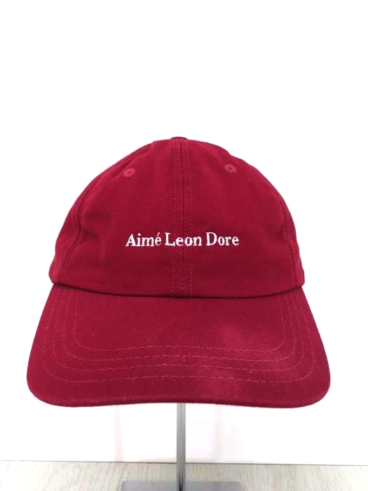 AIME LEON DORE（エイムレオンドレ） LOGO COTTON 6-PANEL CAP バーガンディー ワイン メンズ 帽子