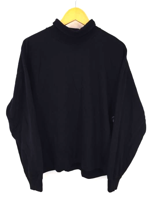 AURALEE（オーラリー） SUPER HIGH GAUGE SWEAT TURTLE NECK P/O Black メンズ トップス