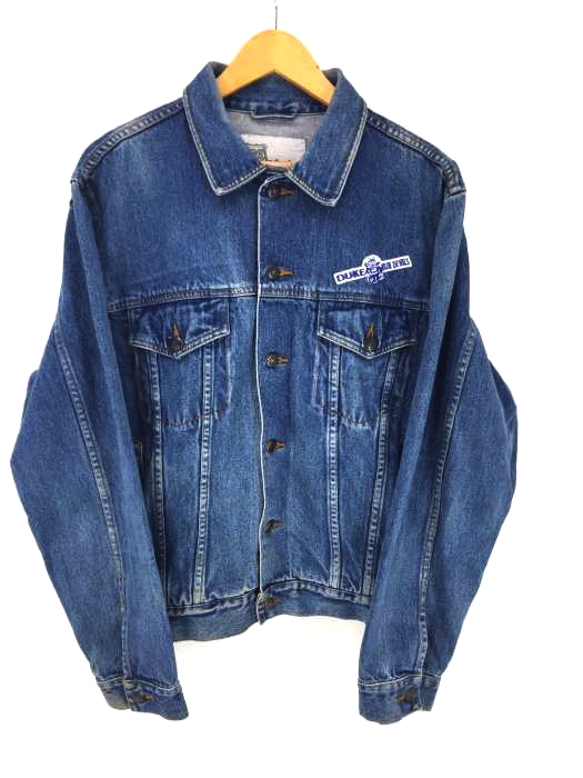 USED古着(ユーズドフルギ) デニムジャケット 胸ワッペン メンズ アウター