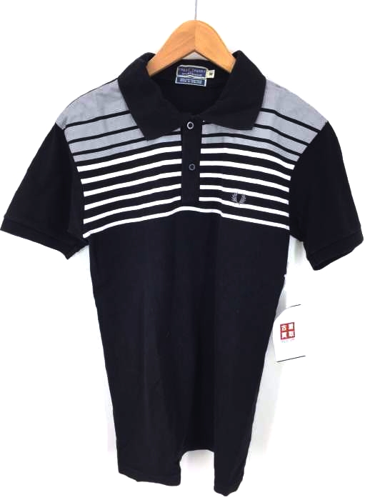 FRED PERRY（フレッドペリー） 英国製 ラバープリント 鹿の子ポロ メンズ トップス