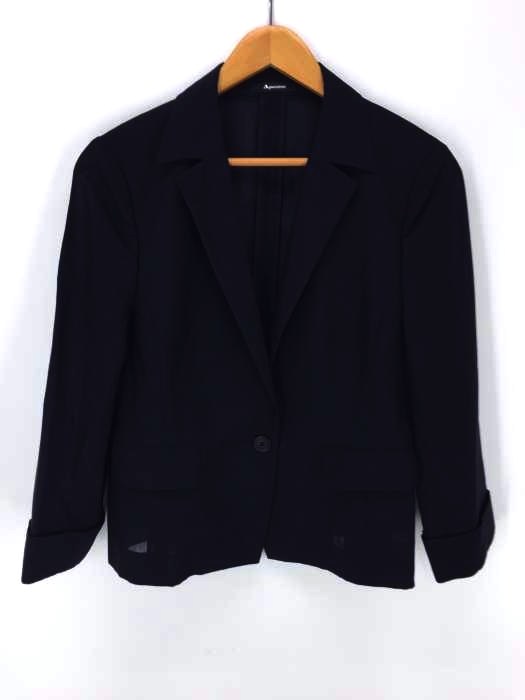 AQUASCUTUM（アクアスキュータム） モヘヤ シルク 1Bテーラードジャケット レディース アウター