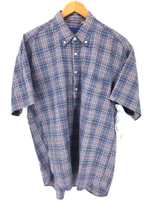 GOODENOUGH（グッドイナフ） 背ロゴシアサッカーチェックシャツ メンズ トップス