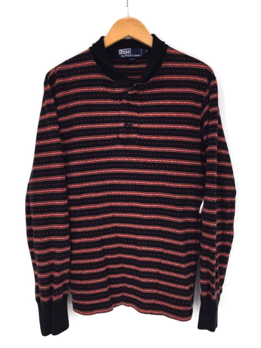 Polo by RALPH LAUREN(ポロバイラルフローレン) 猫目ボタンエスニック柄ボーダーショールカラー メンズ トップス