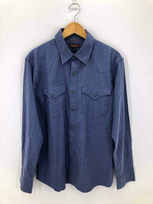 パタゴニア Patagonia WORN WEAR シャツ 長袖 コットン S グレー RN51884 /MY ■OS メンズ