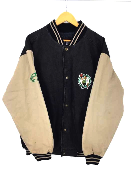 USED古着（ユーズドフルギ） NBA BOSTON CELTICS 刺繍スタジャン メンズ アウター