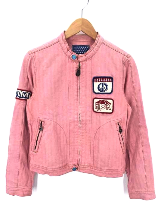 HYSTERIC GLAMOUR（ヒステリックグラマー） スタンドカラーワッペンジップアップジャケット レディース アウター