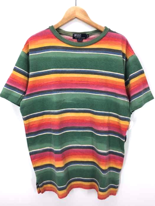 Polo by RALPH LAUREN(ポロバイラルフローレン) USA製 グラデーションボーダーカットソー メンズ トップス