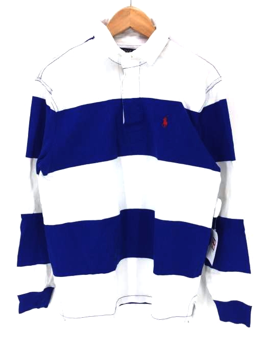 POLO RALPH LAUREN（ポロラルフローレン） ラガーシャツ LONG SLEEVE STRIPED RUGBY SHIRT レディース トップス