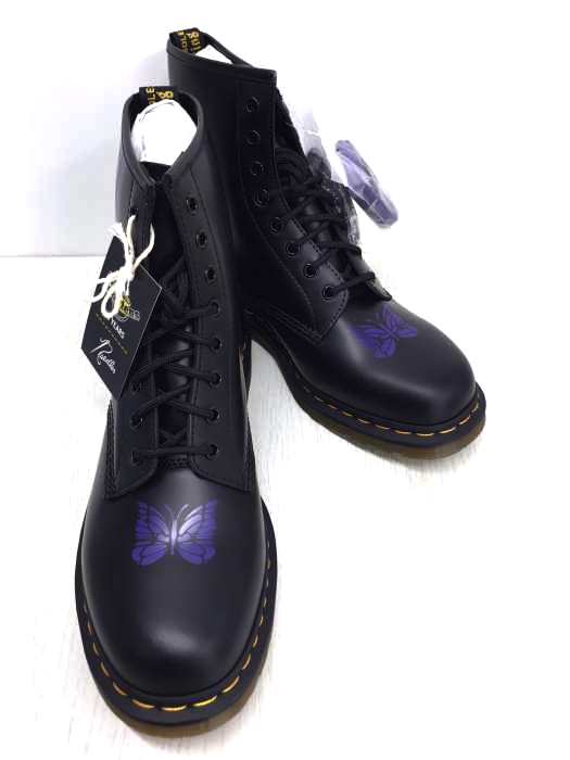 Needles（ニードルス） STRIPE 8 EYE BOOT メンズ シューズ
