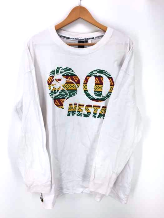 NESTA BRAND（ネスタブランド） ラスタロゴプリント L/S クルーネック メンズ トップス