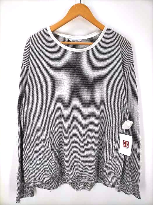 UNUSED（アンユーズド） コットンボーダーロングスリーブ Long-Sleeve Border T-Shirt メンズ トップス