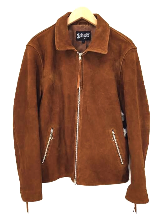 Schott(ショット) 別注 TRUCKER JACKET ラムスエードライダース メンズ アウター