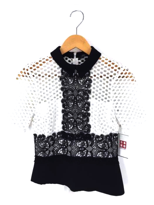 ZARA WOMAN（ザラ ウーマン） レースバックジップブラウス レディース トップス