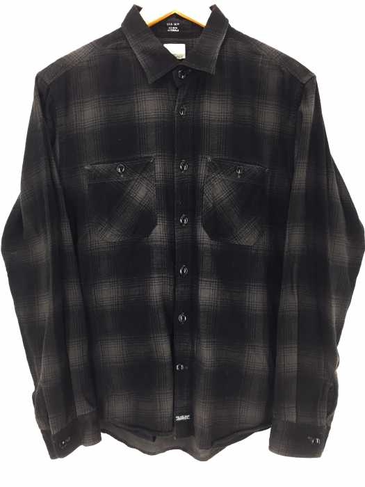 DELUXE (デラックス) チェック柄シャツ サイド脇目ポケット付き メンズ トップス
