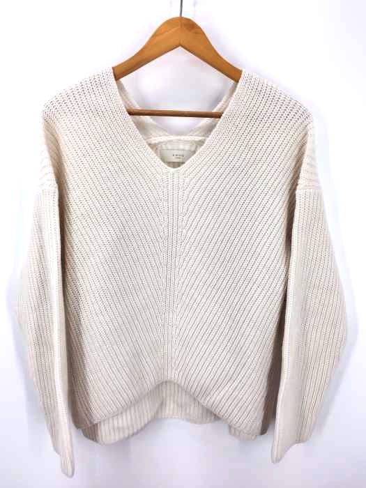 B:MING by BEAMS(ビーミングバイビームス) アーサー片畦Vネック レディース トップス