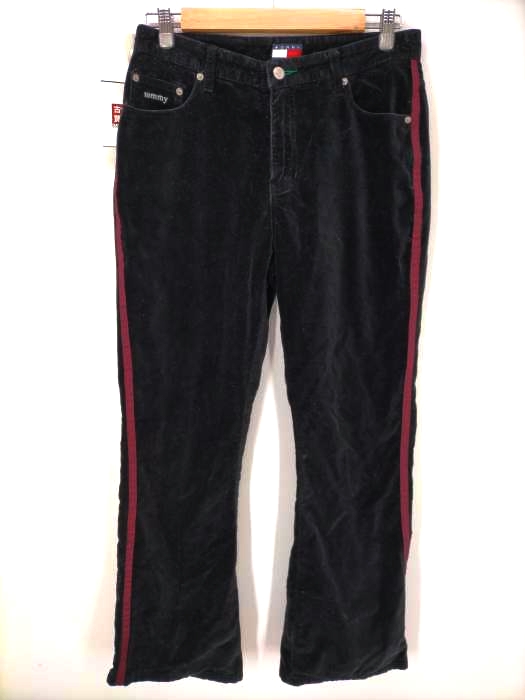 tommy jeans（トミージーンズ） ベロア 5P フレアパンツ サイドライン パンツ メンズ パンツ