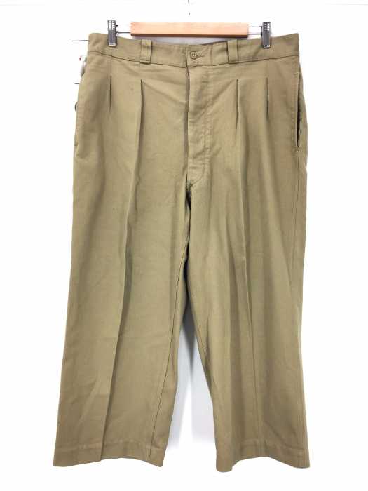 USED古着  （ユーズドフルギ） M-52　フランス軍　2タックチノパンツ メンズ パンツ
