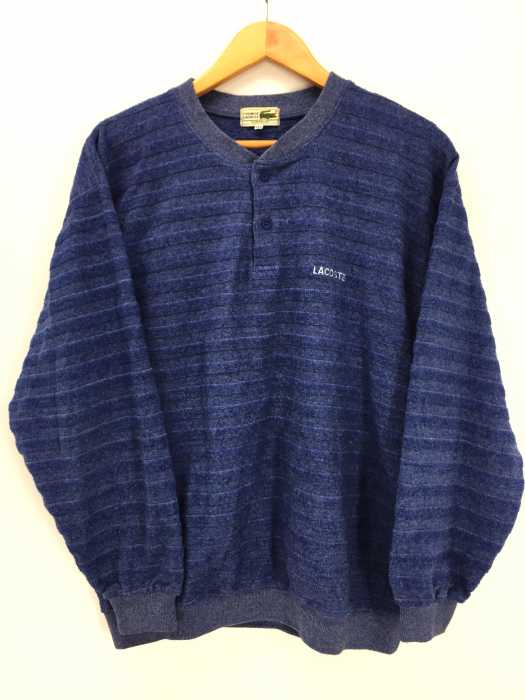CHEMISE LACOSTE（シュミーズ ラコステ） -80S　MADE IN FRANCE　ヘンリーネックボーダーカットソー メンズ トップス