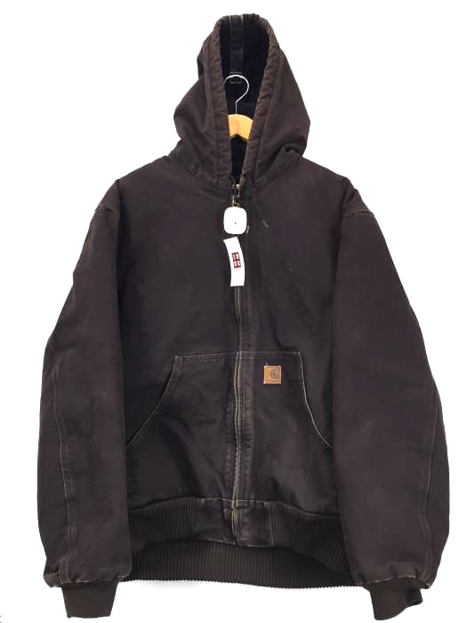 Carhartt(カーハート) レザーパッチアクティブジャケット ダック地フルジップパーカー メンズ アウター