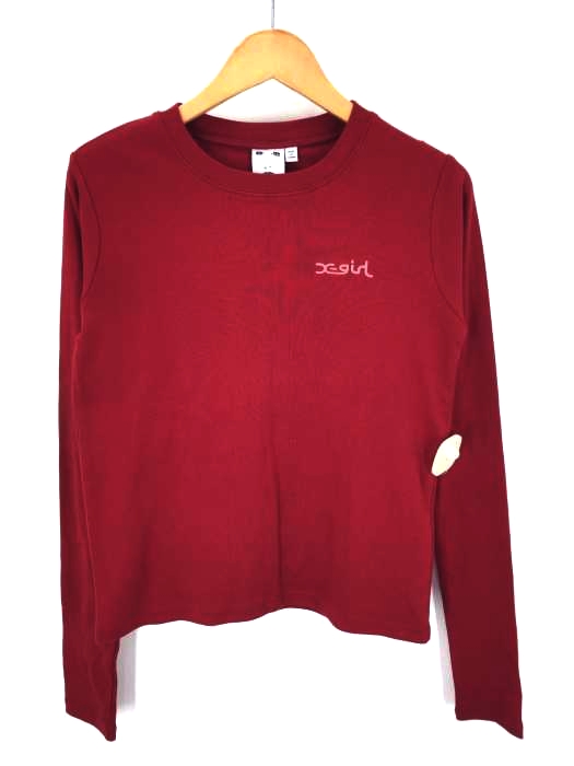X-girl（エックスガール） COMPACT BASIC L/S TEE レディース トップス