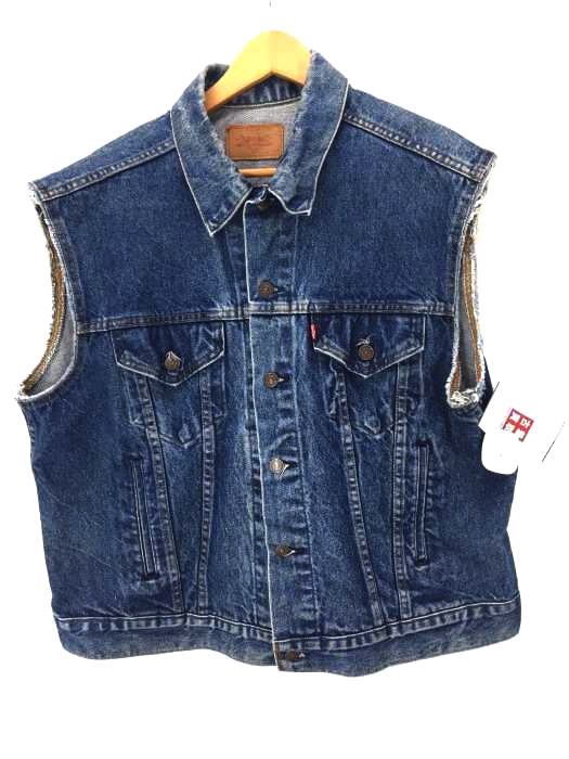 Levis（リーバイス） 70506 USA製 ボタン裏527刻印 デニム トラッカー ベスト メンズ トップス