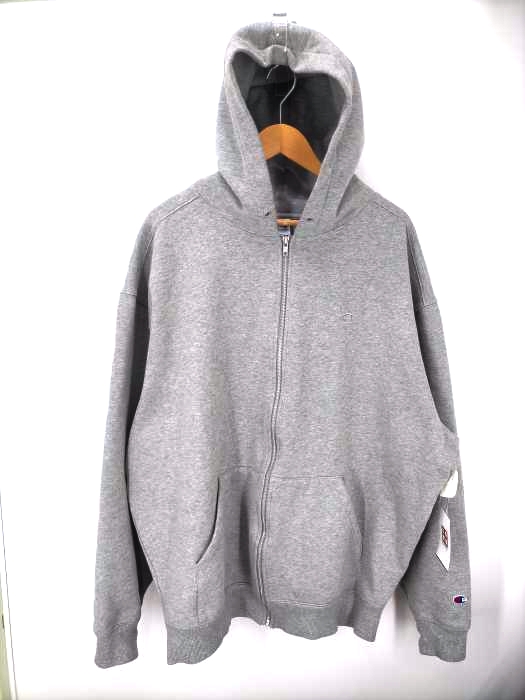 Champion（チャンピオン） ロゴ刺しゅう ビッグサイズ ジップアップパーカー メンズ トップス