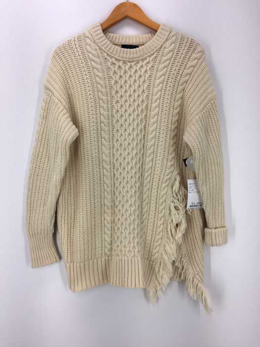 J.CREW（ジェイクルー） フリンジスリッドケーブルニット レディース トップス