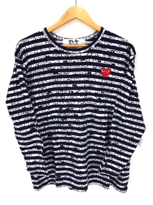 PLAY COMME des GARCONS（プレイコムデギャルソン） AD2011 ボーダーカットソー ユニセックス メンズ トップス