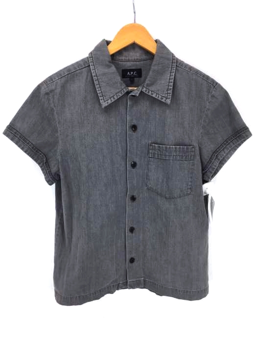 A.P.C.（アーペーセー） ライトオンス デニムシャツ フレンチスリーブ ユニセックス メンズ トップス