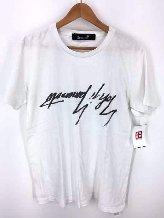 Ground Y(グラウンド ワイ) 逆さYYプリントTシャツ メンズ トップス