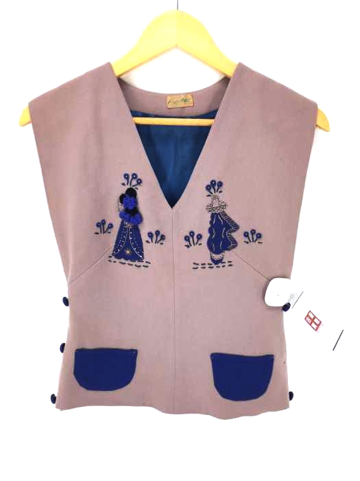 USED古着（ユーズドフルギ） Vintage Wool Design Vest レディース トップス