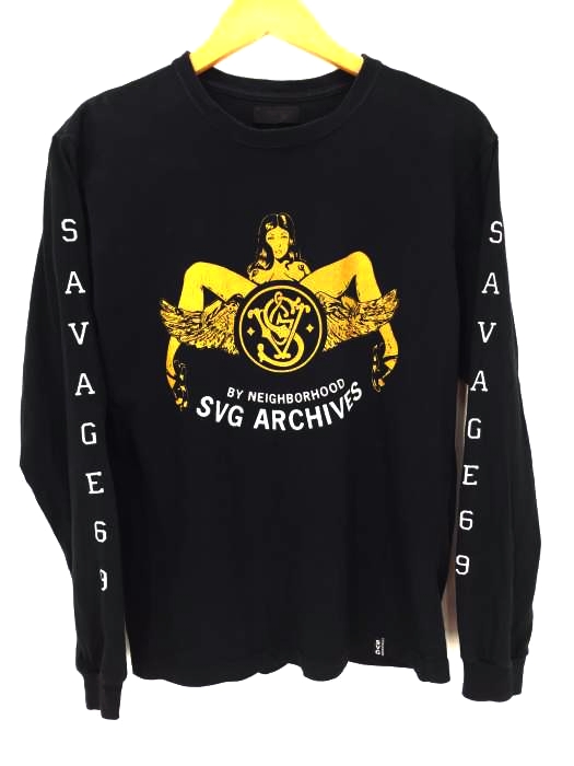 SVG by NEIGHBORHOOD（エスブイジーアーカイブスバイネイバーフッド） クラックプリントTシャツ ロングスリーブTシャツ メンズ トップス