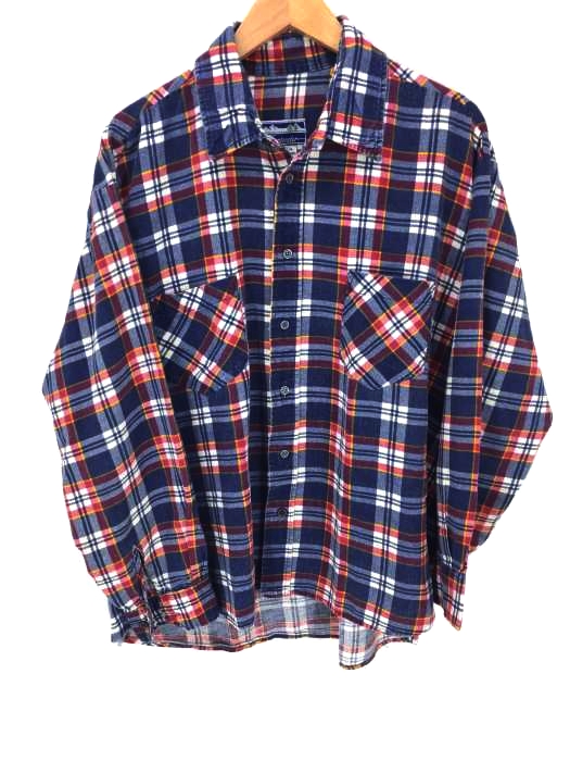 USED古着（ユーズドフルギ） Contender チェック柄シャツ 両ポケット メンズ トップス