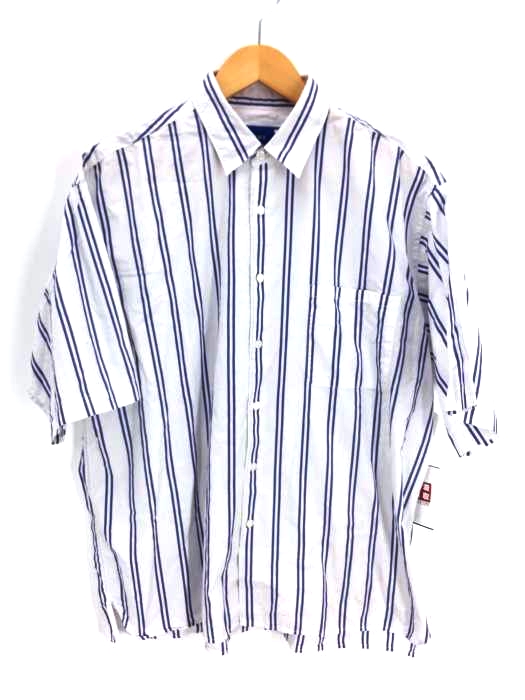 BEAMS(ビームス) ルーズフィット ストライプ ショートスリーブ シャツ メンズ トップス