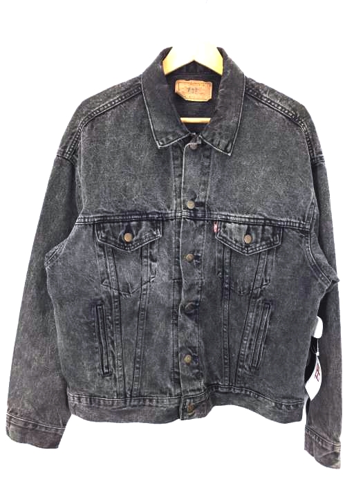 Levis（リーバイス） USA製 ブラックデニムジャケット メンズ アウター