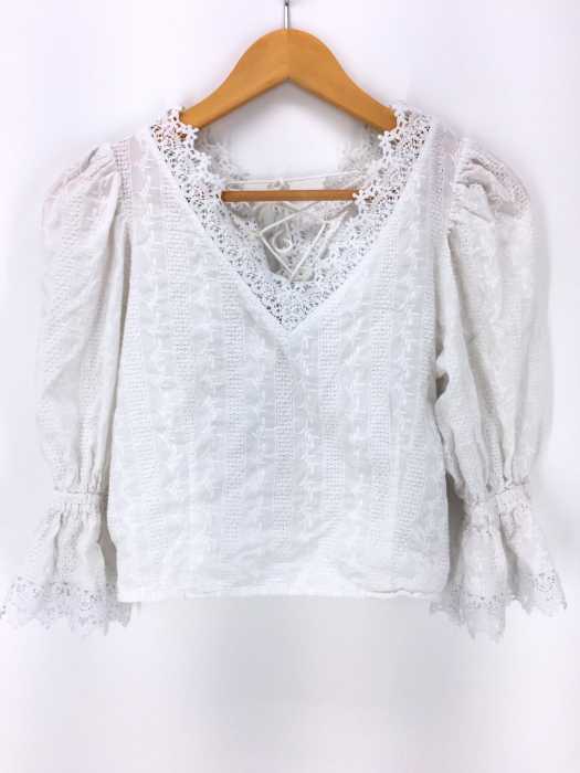 SLY(スライ) BACK LACEUP SHORT TOPS レディース トップス