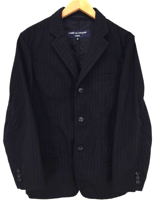 COMME des GARCONS HOMME（コムデギャルソンオム） AD2005 ウールコットンテーラードジャケット パッカリング洗い加工 メンズ アウター