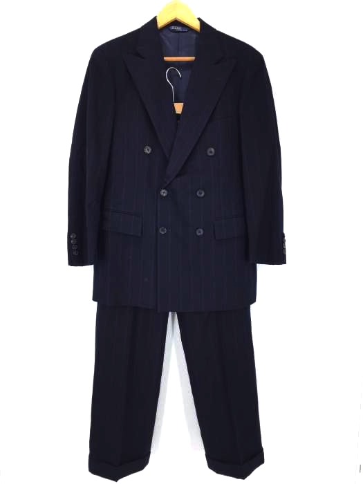 Polo by RALPH LAUREN（ポロバイラルフローレン） ダブルブレスト 2タックパンツ サスペンダーボタン メンズ セットアップ