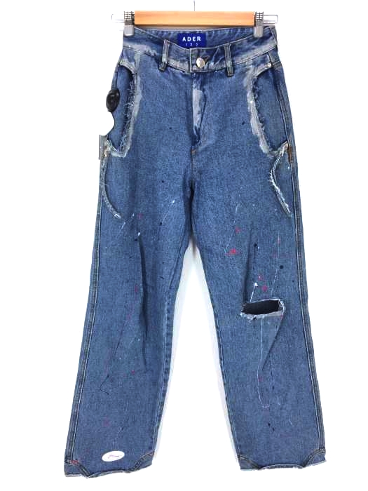 ADER error（アダーエラー） ペイント加工デニムパンツ ユニセックス メンズ パンツ